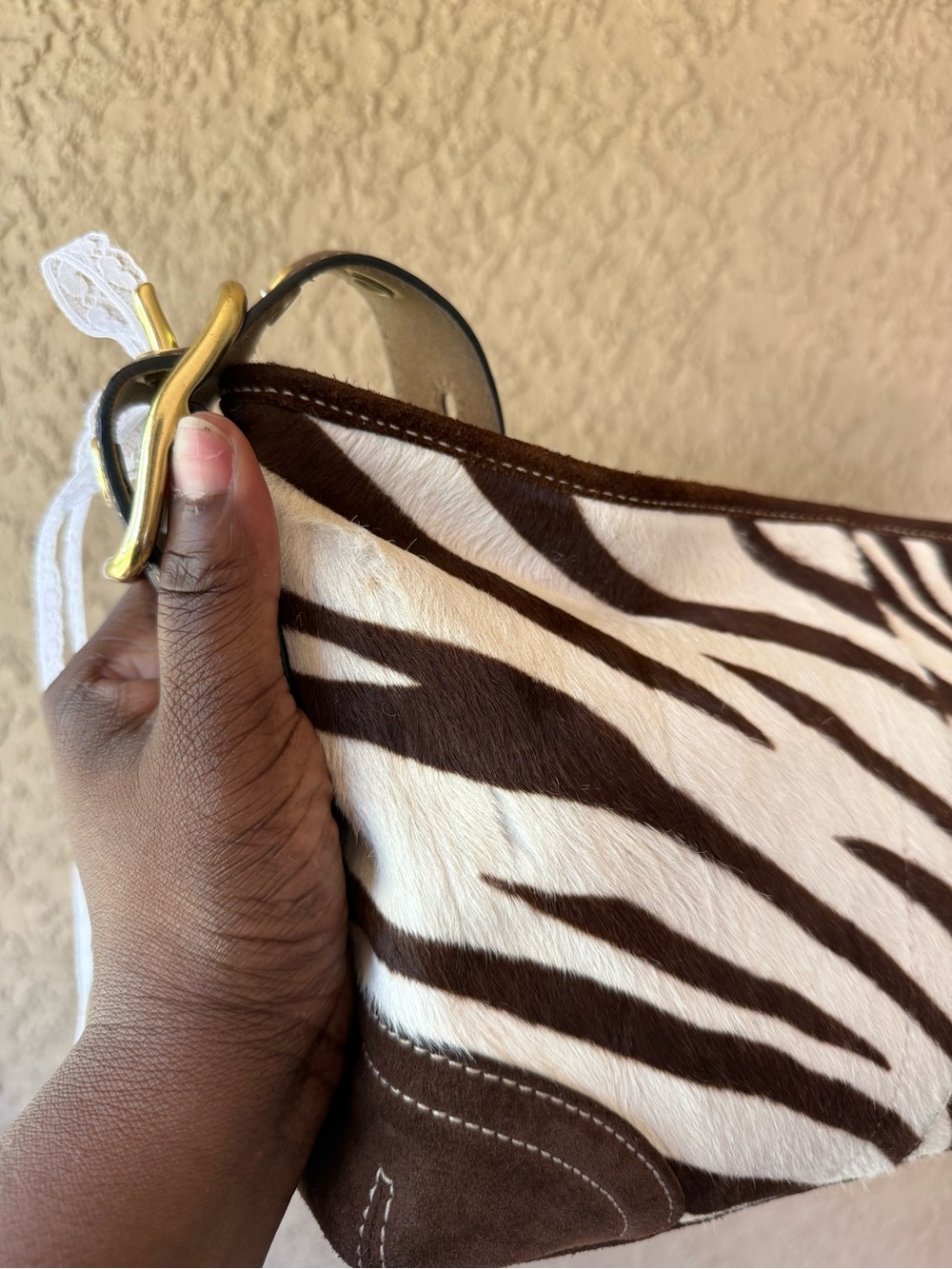 *SOLD*Coach east west Zebra calf hair Bag - Picture 5 of 11